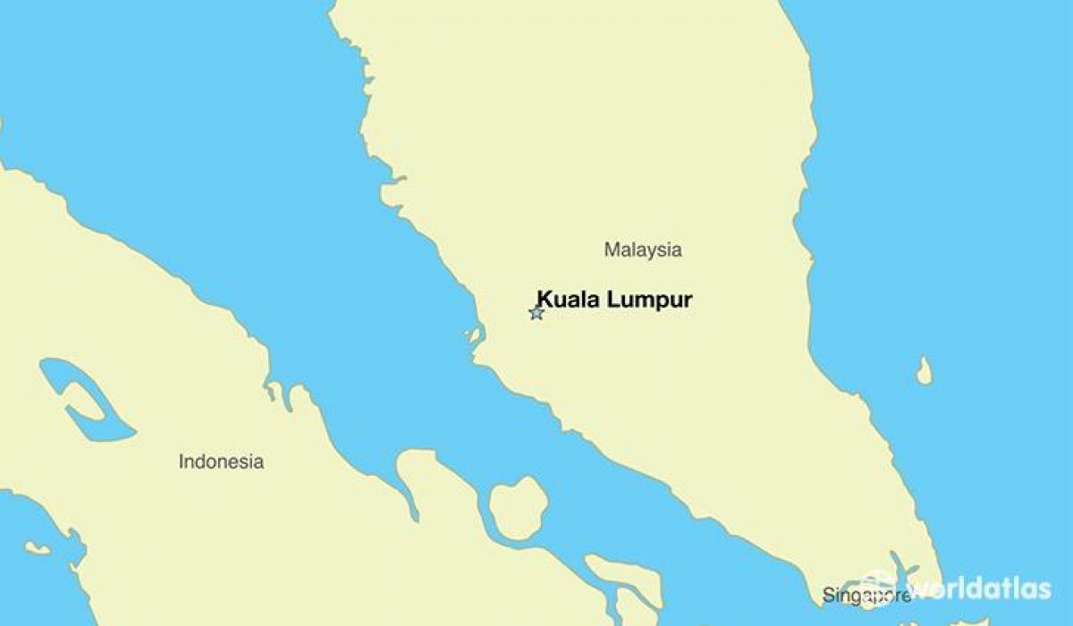Mapa de capital de malaisia