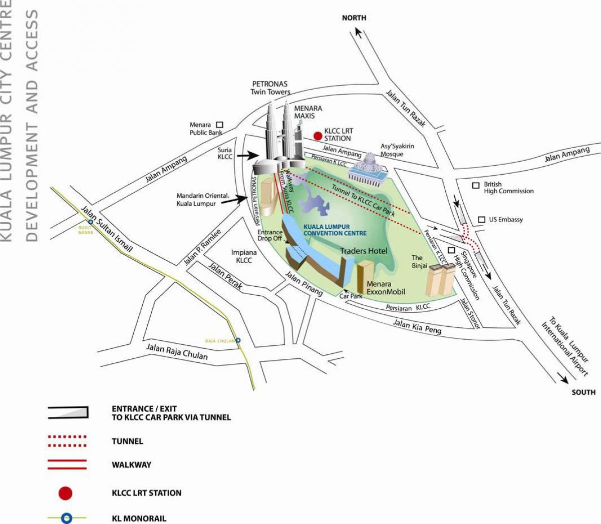 Mapa de kuala lumpur centro de convencións