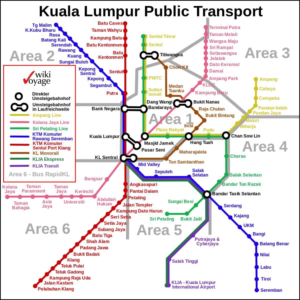 transporte público kuala lumpur mapa