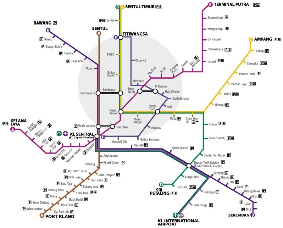 putra lrt estación mapa