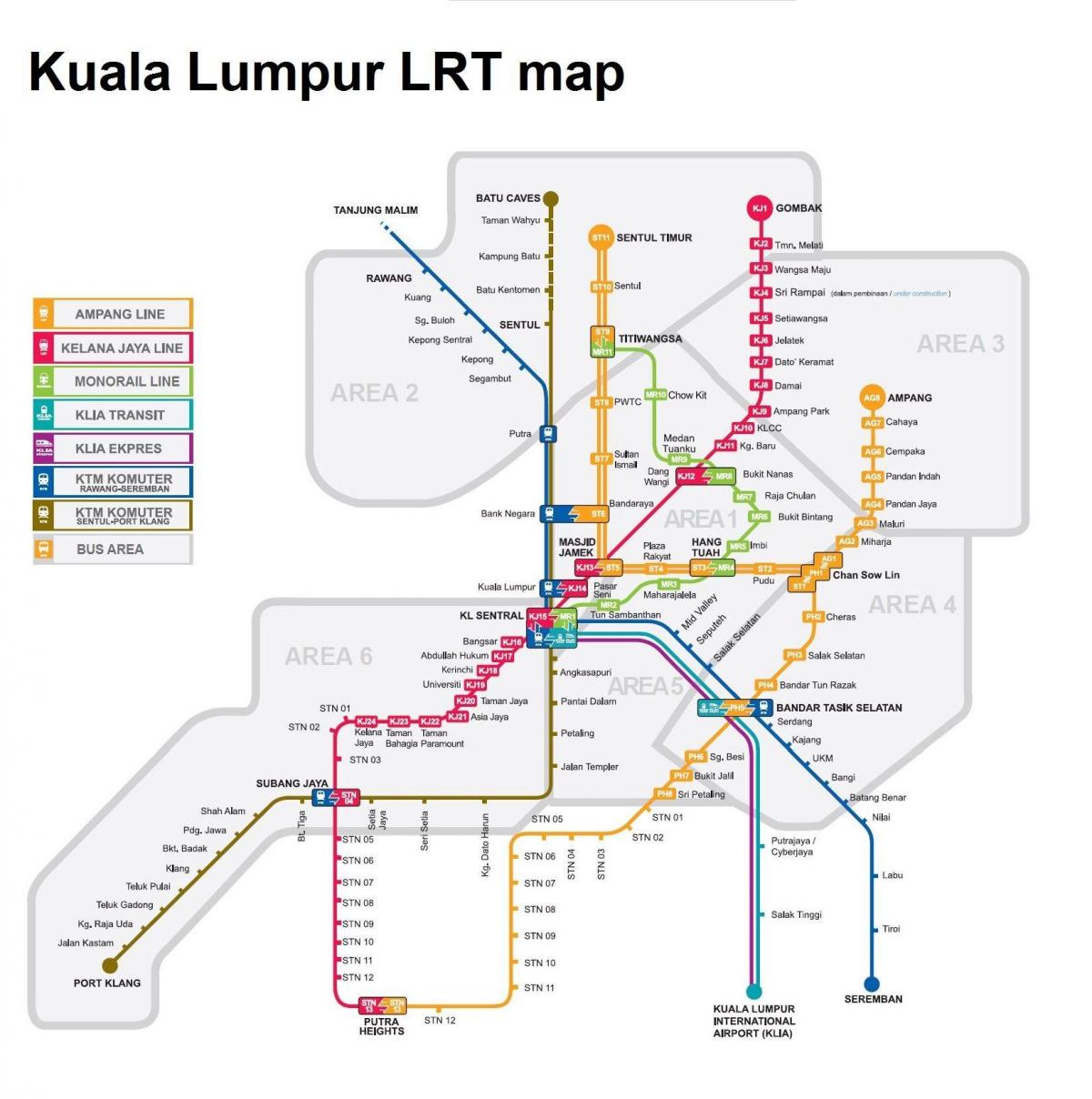 lrt mapa malaisia 2016