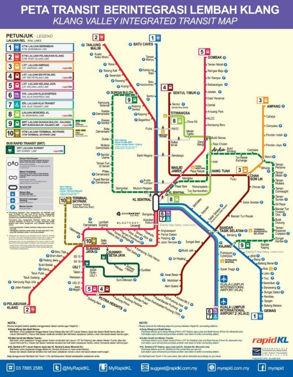tránsito mapa malaisia