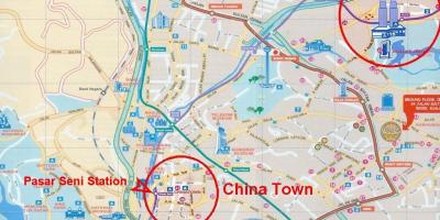 Chinatown en kuala lumpur mapa