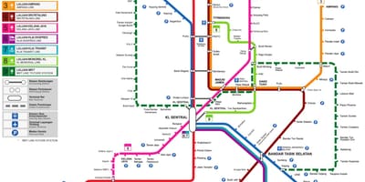 Malaisia estación de tren mapa