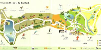 Kuala lumpur bird park mapa