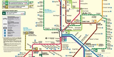 Klang val tráfico ferroviario mapa