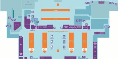 Klia internacional chegada salón mapa