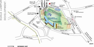Mapa de kuala lumpur centro de convencións