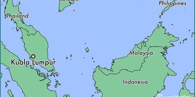 Mapa de kuala lumpur localización