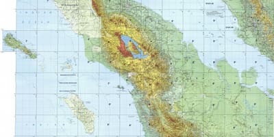 Mapa de kuala lumpur topográfico