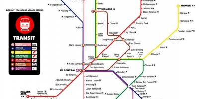 Mapa Metro de kuala lumpur