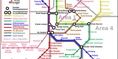 Transporte público kuala lumpur mapa