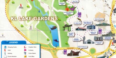 Lago xardín kuala lumpur mapa