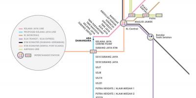Ampang parque lrt estación mapa